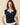 Women's Contrast Knit Layered Polo Navy