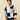 Cotton Patchwork Sweater Blue Patchwork
