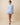 Women's Button Down Pleated Shirt Dress Blue
