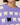 Purple sweater with white sheep pattern and one black sheep. 