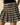 Women's Pleated Check Skirt Brown Black Check