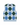 A sleeveless crewneck sweater vest featuring an argyle pattern in light blue, medium blue, and dark green, with a small embroidered character on the left chest.