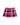 Women’s Cotton Poplin Pleated Plaid Skirt Pink Plaid, a pleated mini skirt in a pink, magenta, and white plaid pattern.