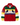 A red sherpa fleece zip-up jacket with a multicolor striped pattern across the chest and sleeves, featuring black horse graphics  on the white stripes and a 'Rowing Blazers' brand patch on the sleeve.