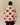 Back view of a person wearing a cream-colored Big Apple Classic Sherpa Cream full-zip jacket featuring a repeating red apple pattern that reads New York City.