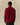 A person seen from behind wearing an oversized burgundy Joseph Light Fill Twill Shirt by Rowing Blazers.