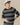 Striped Roll Edge Sweater Navy Stripe
