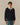 Cotton Contrast Collar Rugby Navy