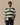 Relaxed Cotton Slub Rugby Sweater Green & White Green & White / XL