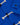 Paddington Duffel Coat Blue in bright royal blue wool featuring black toggle fasteners with rope loops and two buttons on the cuff.