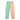 Rowing Blazers Men’s Fun Stripe Trouser Classic Fun Stripe: mid-rise pleated trousers with green and orange vertical stripes on each leg and a blue and white striped waistband.