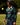 Cotton Striped Sports Retro Rugby Navy Block Stripe
