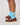 Light blue Rowing Blazers x Winnie-the-Pooh Winnie-the-Pooh Socks Blue embroidered socks worn with brown leather boat shoes.
