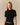 Georgia Asymmetrical Cable Top Black Black / XL