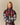 Gwen Mixed Plaid Funnel Neck Jacket Multi-Color Multi-Color / XL